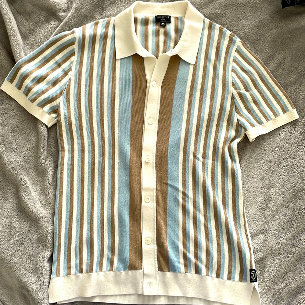 Todd Snyder button down sweater polo